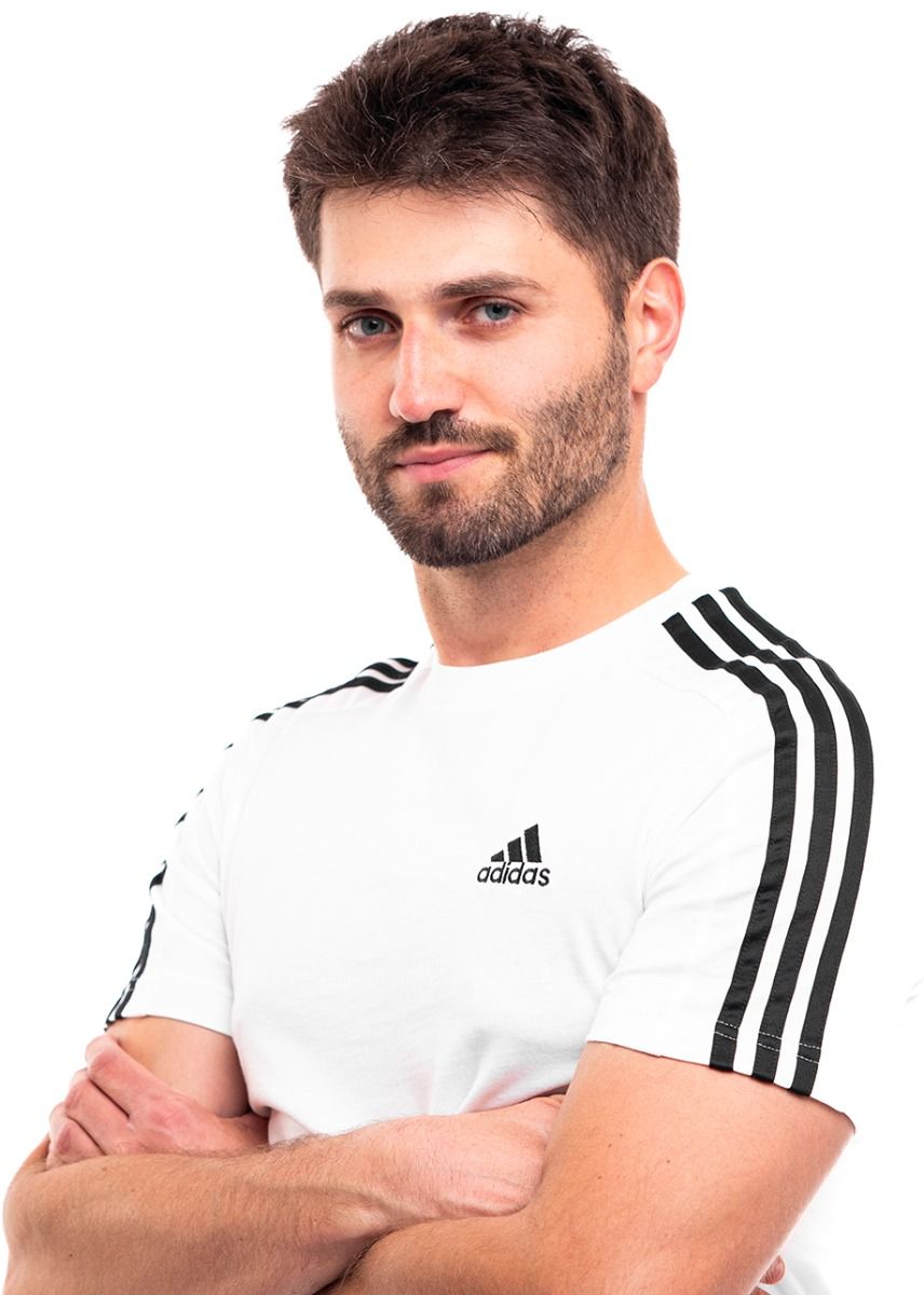 adidas Pánské tričko Essentials Single Jersey 3-Stripes Tee IC9336