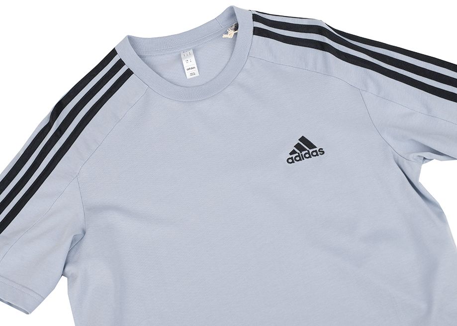 adidas Pánské tričko Essentials Single Jersey 3-Stripes Tee IS1332