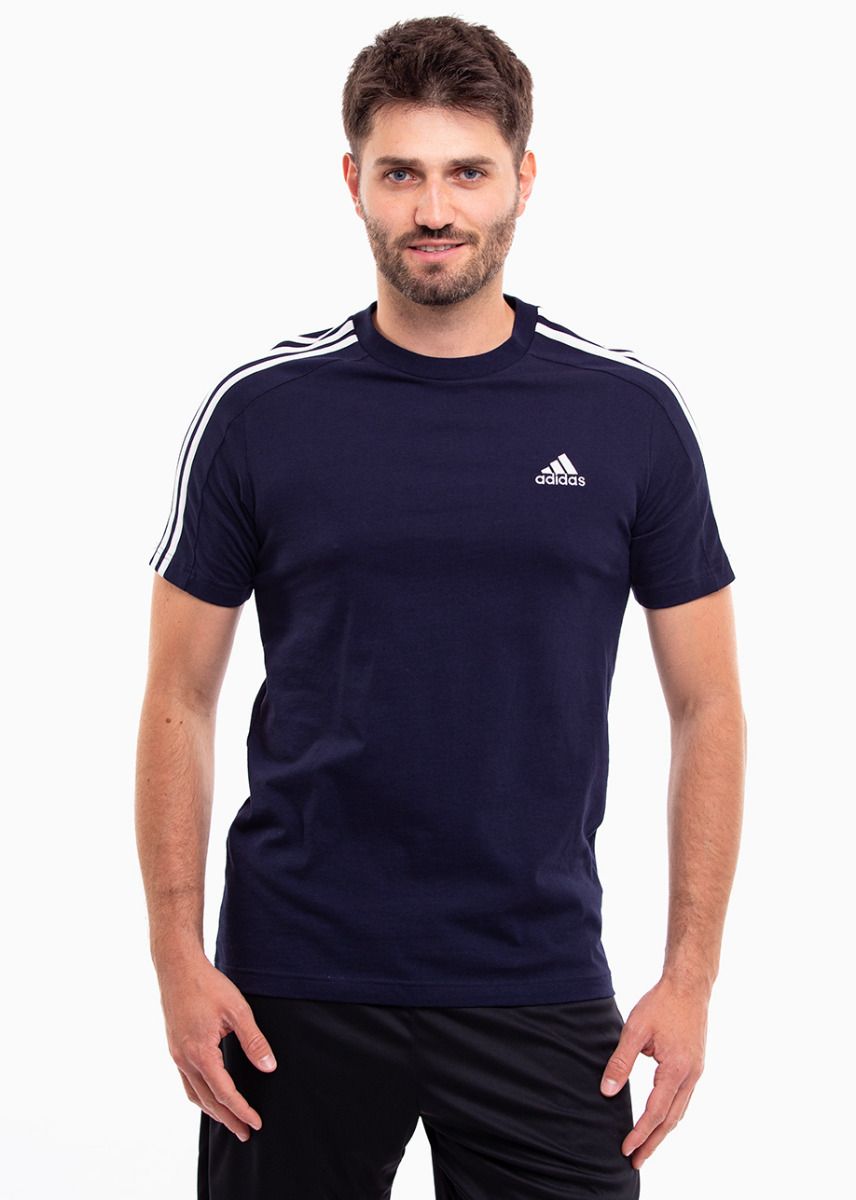 adidas Pánské tričko Essentials Single Jersey 3-Stripes Tee IC9335