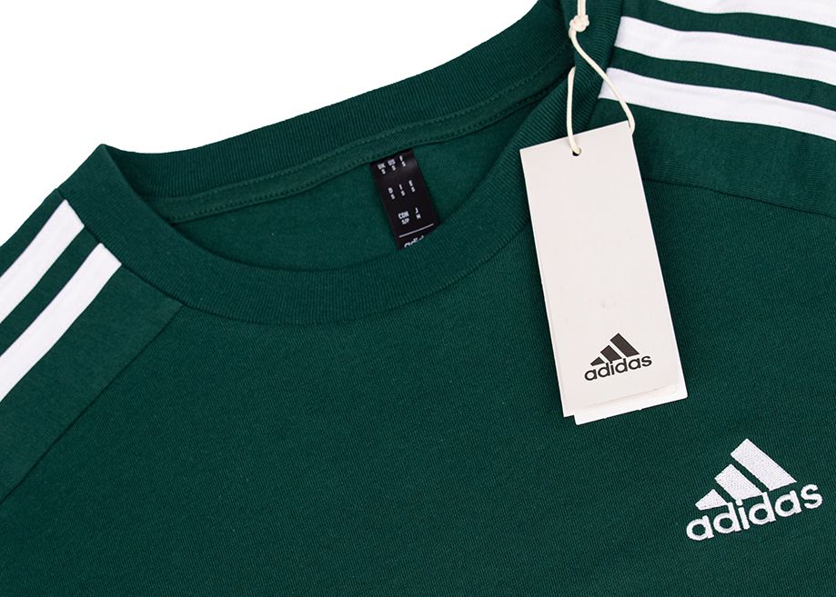 adidas Pánské tričko Essentials Single Jersey 3-Stripes Tee IS1333