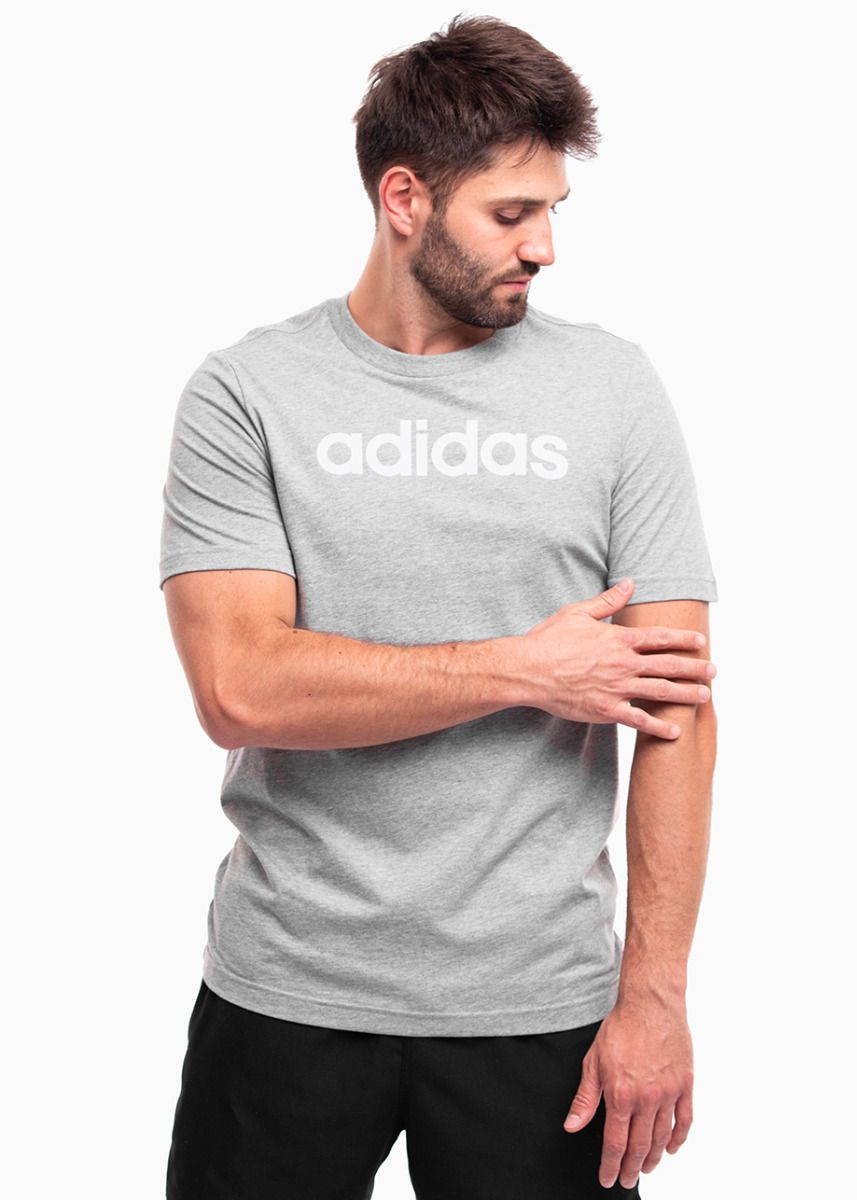 adidas Pánské tričko Essentials Single Jersey Linear Embroidered Logo Tee IC9277