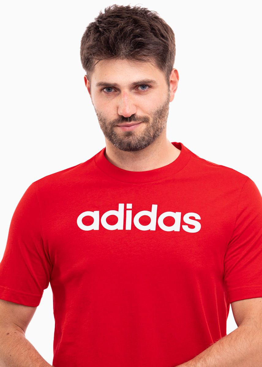 adidas Pánské tričko Essentials Single Jersey Linear Embroidered Logo Tee IC9278