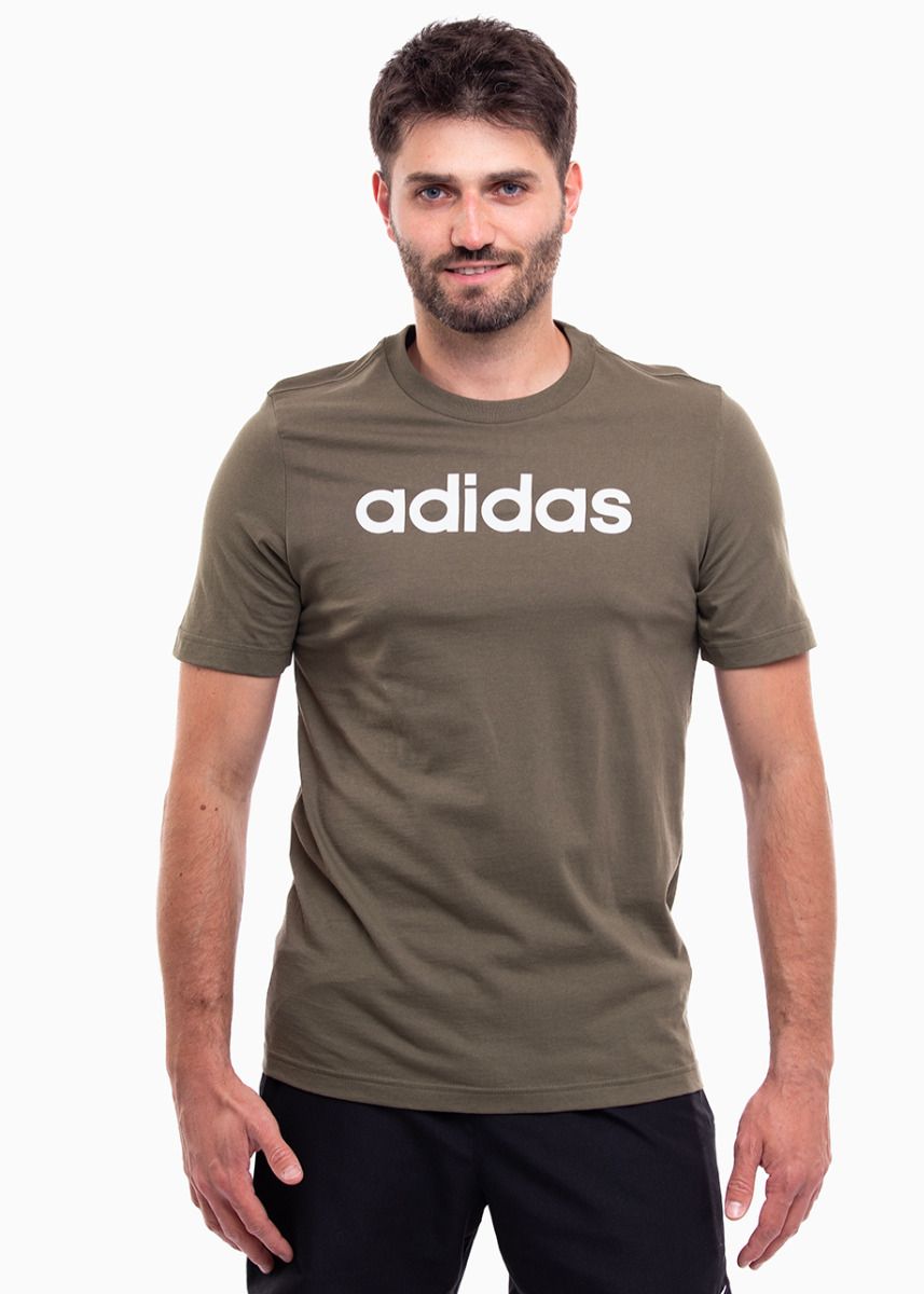 adidas Pánské tričko Essentials Single Jersey Linear Embroidered Logo Tee IC9280