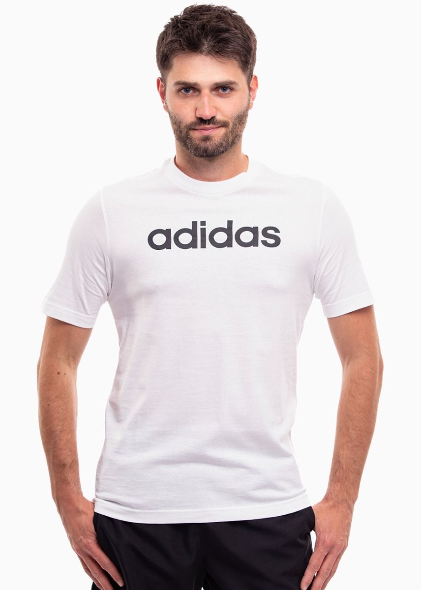 adidas Pánské tričko Essentials Single Jersey Linear Embroidered Logo Tee IC9276