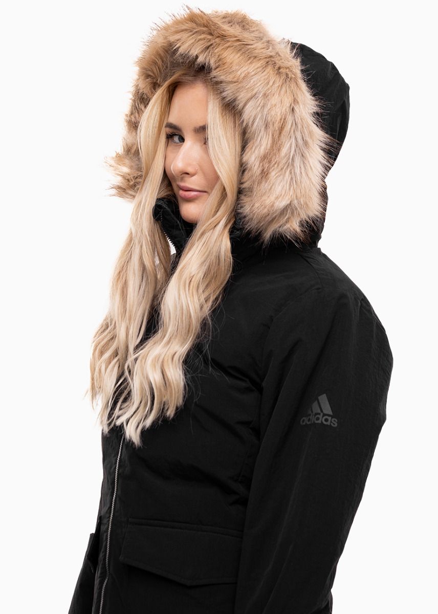 adidas Dámská bunda Parka Hooded Fur IJ8260