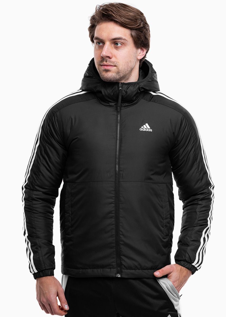 adidas Pánská bunda Essentials 3-Stripes Insulated Hooded IN7194