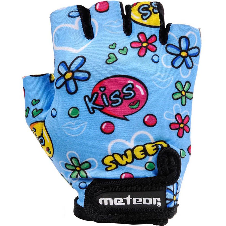 Meteor Dětské cyklistické rukavice Kids Kiss Love JR 24184-24186 Meteor Dětské cyklistické rukavice Kids Kiss Love JR 24184-24186