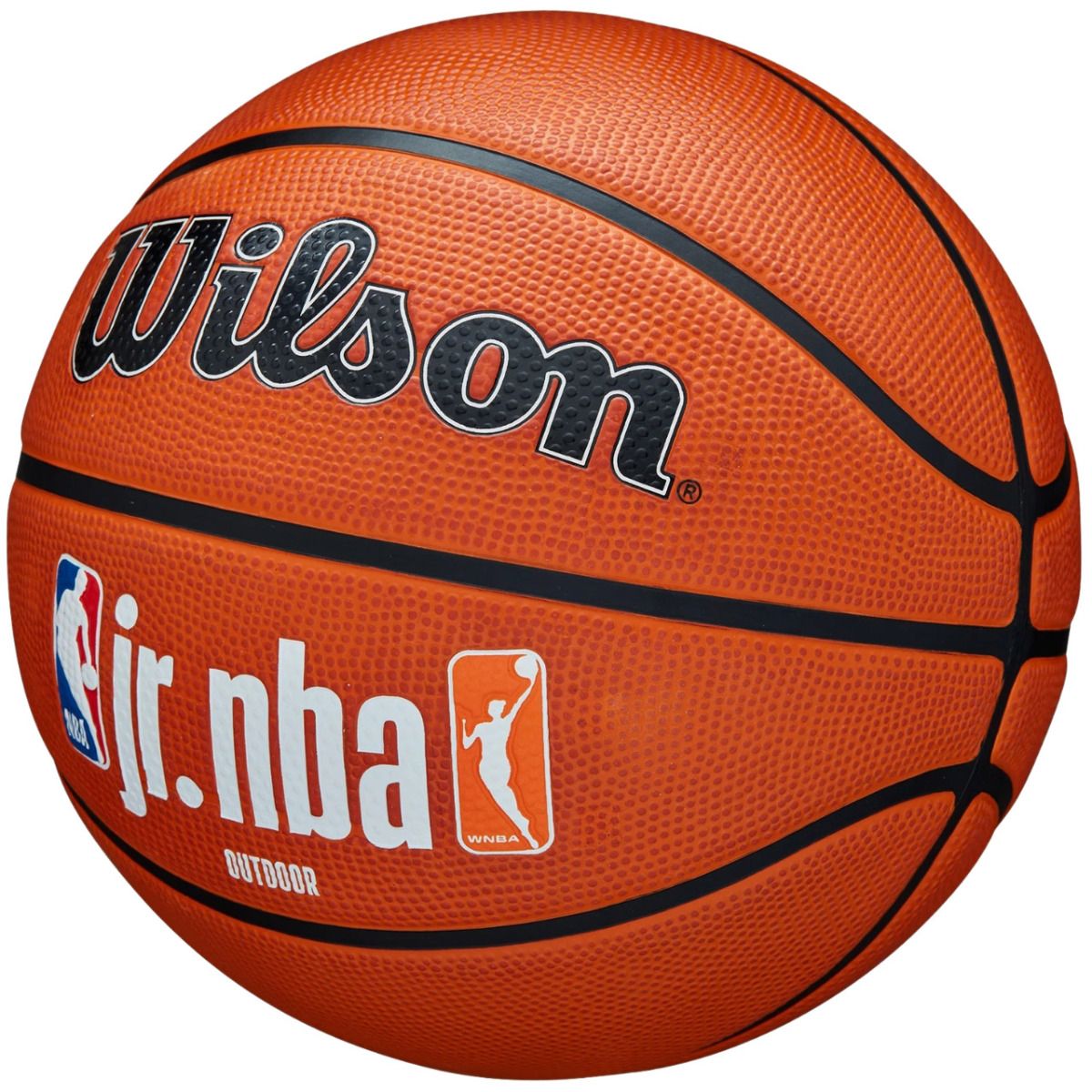 Wilson Basketbalový míč JR NBA Logo Auth Outdoor WZ3011801XB7