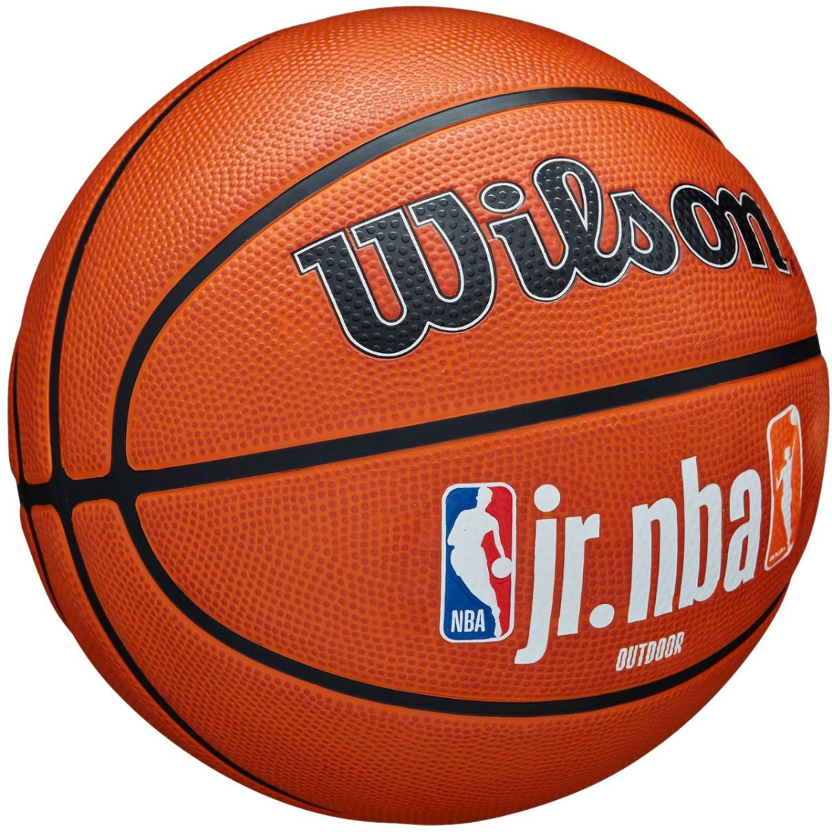 Wilson Basketbalový míč JR NBA Logo Auth Outdoor WZ3011801XB7