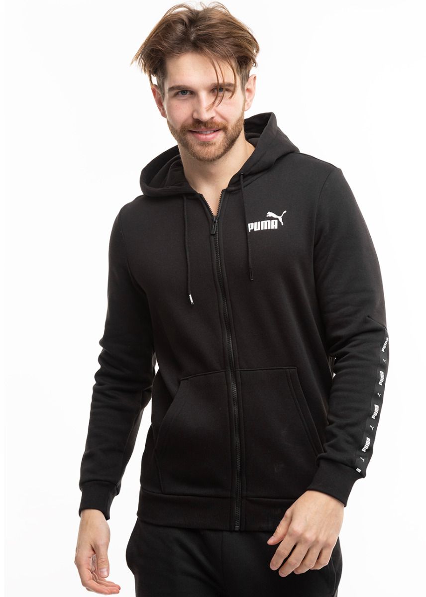 PUMA Pánská mikina ESS+ Tape Full-Zip Hoodie FL 670270 01