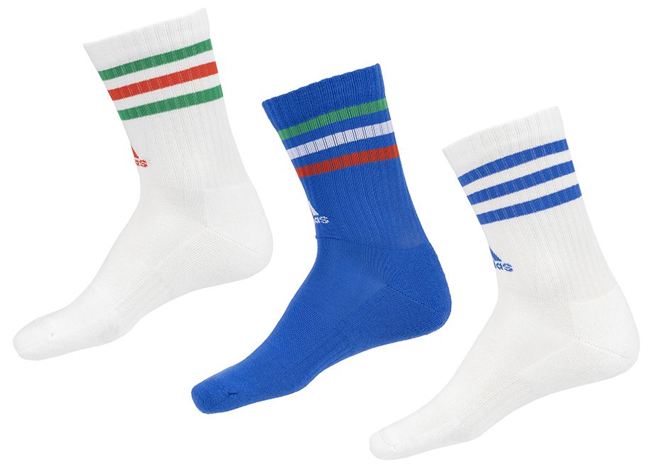 adidas Ponožky 3-Stripes Cushioned Crew Socks 3P IY8645