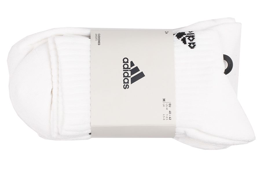 adidas Ponožky 3-Stripes Cushioned Crew Socks 3P HT3458