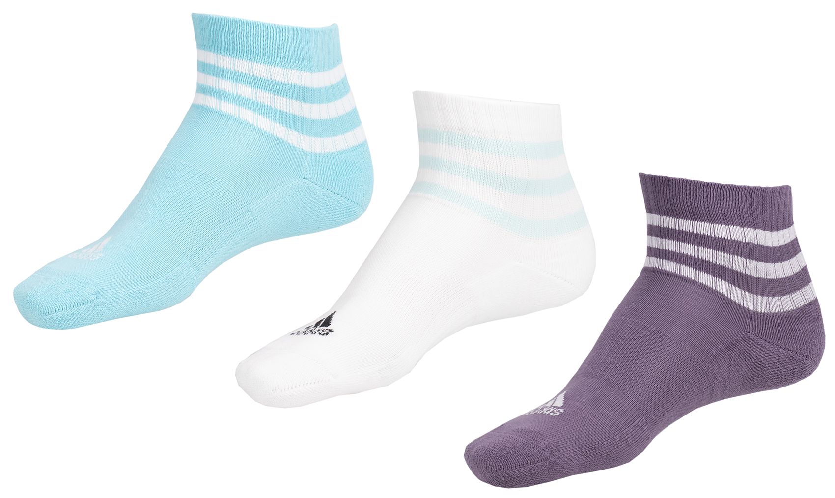 adidas Ponožky 3-Stripes Cushioned Sportswear Mid-Cut Socks 3P IJ8263