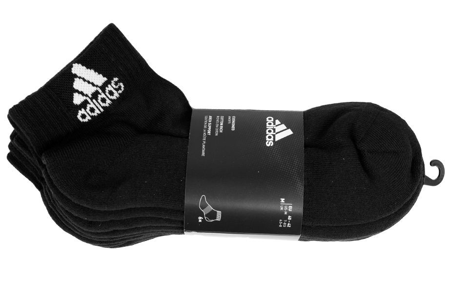adidas Ponožky Cushioned Ankle Socks 6PP DZ9363