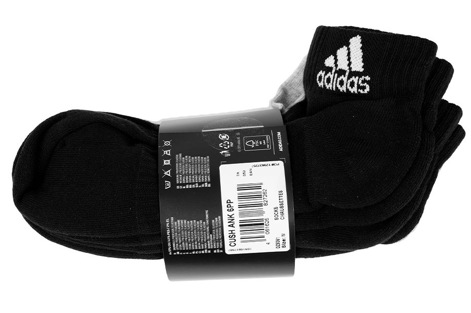 adidas Ponožky Cushioned Ankle Socks 6PP DZ9361