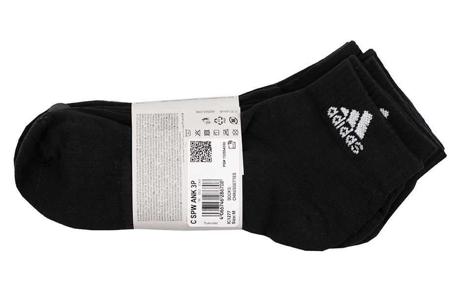 adidas Ponožky Cushioned Sportswear Ankle Socks 3p IC1277