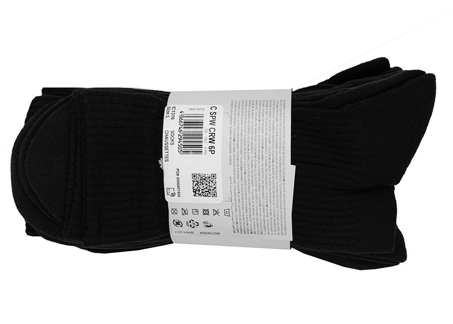 adidas Ponožky Cushioned Sportswear Crew Socks 6-Pack IC1316 adidas Ponožky Cushioned Sportswear Crew Socks 6-Pack IC1316
