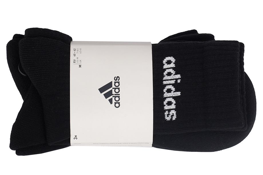 adidas Ponožky Linear Crew Cushioned Socks 3P IC1301