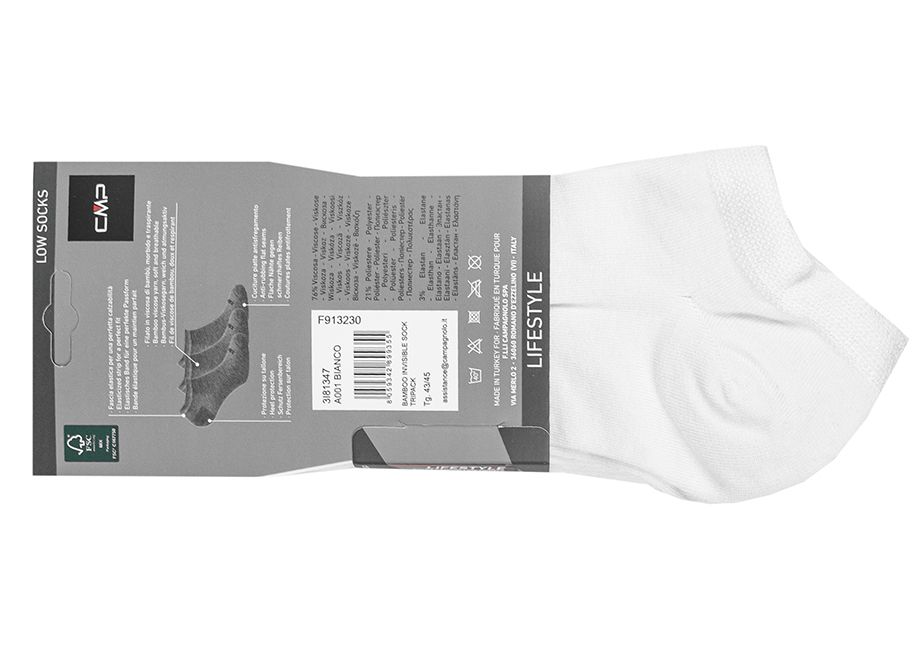 CMP Ponožky Bamboo Invisibile 3-pack 3I81347/A001 CMP Ponožky Bamboo Invisibile 3-pack 3I81347/A001
