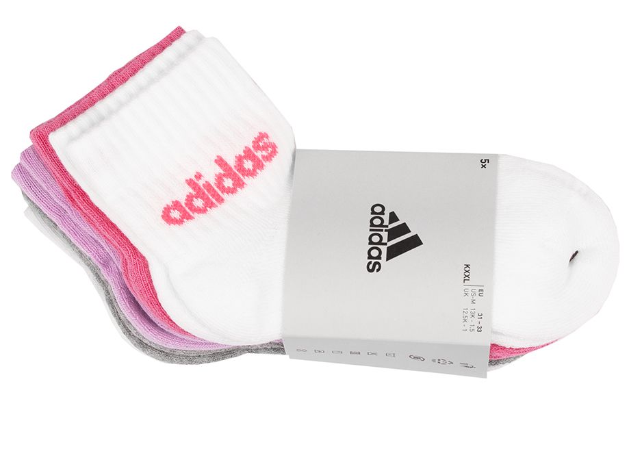 adidas Détské ponožky Linear Ankle Kids 5p IR8229