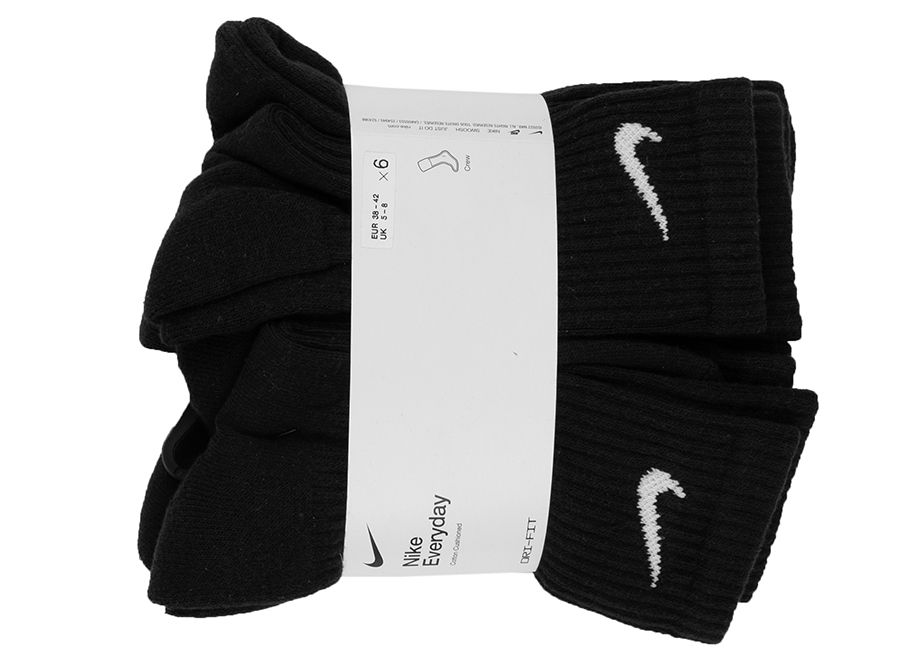 Nike Ponožky Everyday Cush Crew 6-pack SX7666 010