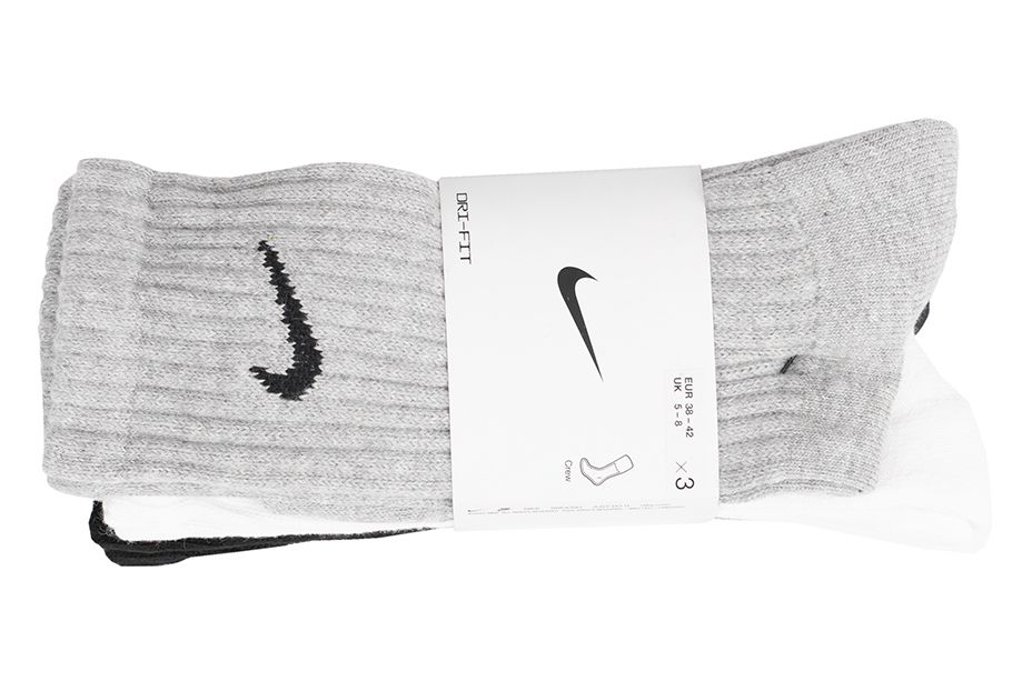 Nike Ponožky Value Cotton Crew 3p SX4508 965