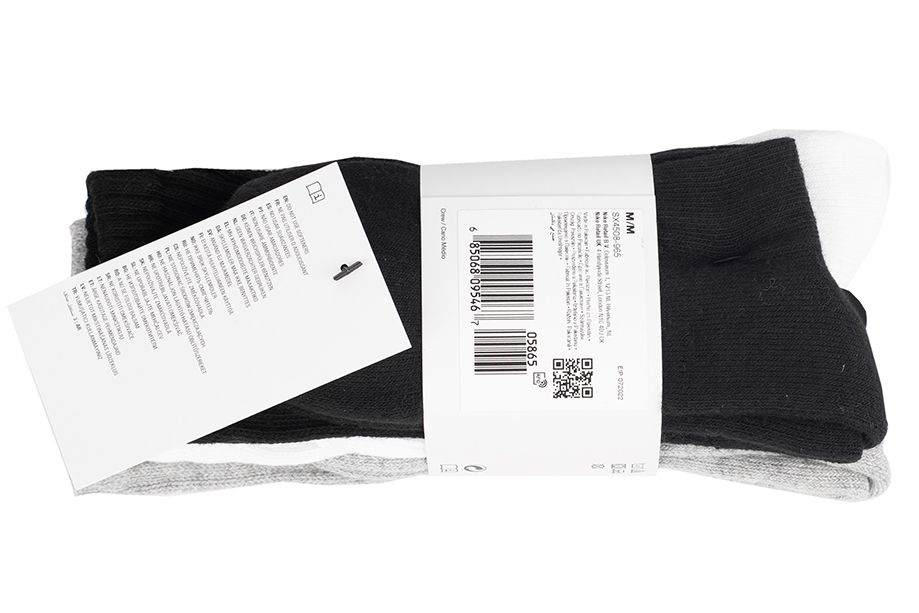 Nike Ponožky Value Cotton Crew 3p SX4508 965