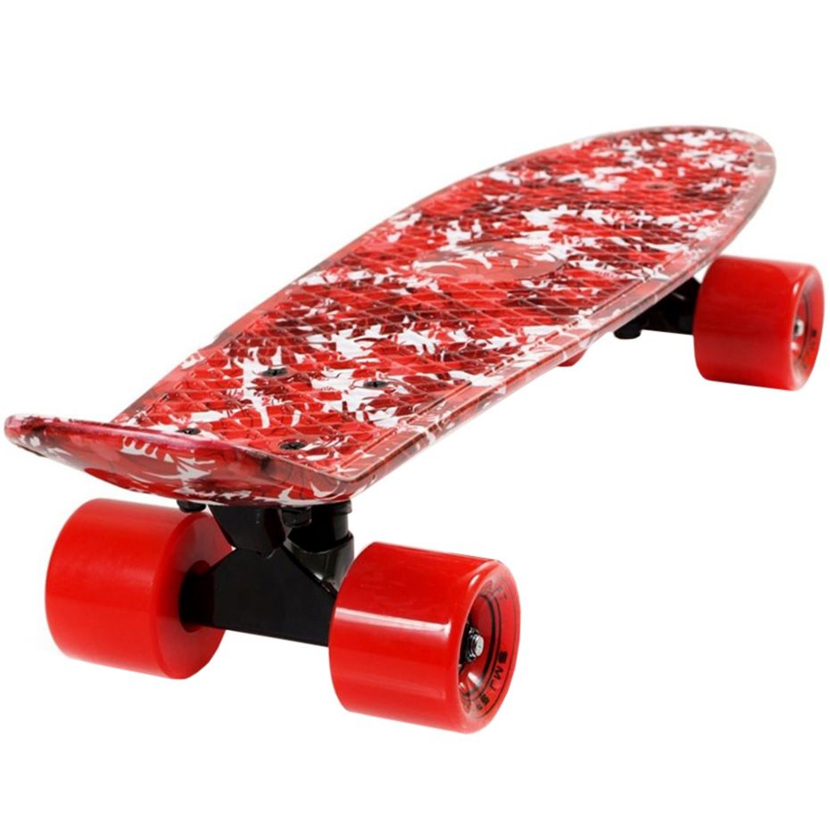 SMJ Skateboard UT-2206 Red Jungle