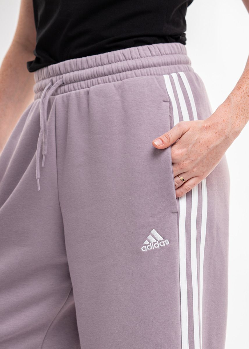 adidas Dámské tepláky Essentials 3-Stripes Open Hem Fleece IR5387