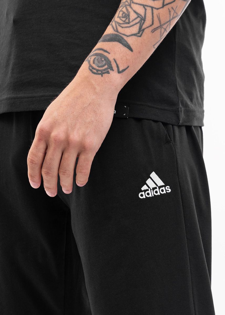 adidas Pánské kalhoty Essentials Single Jersey Tapered Elasticized Cuff Logo IC0055