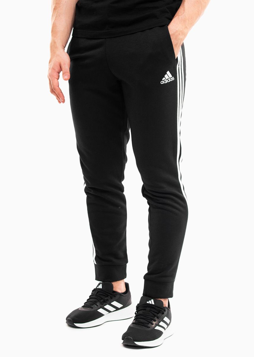 adidas Kalhoty Teplákové Pánské Essentials Tapered Cuff 3 Stripes GK8831