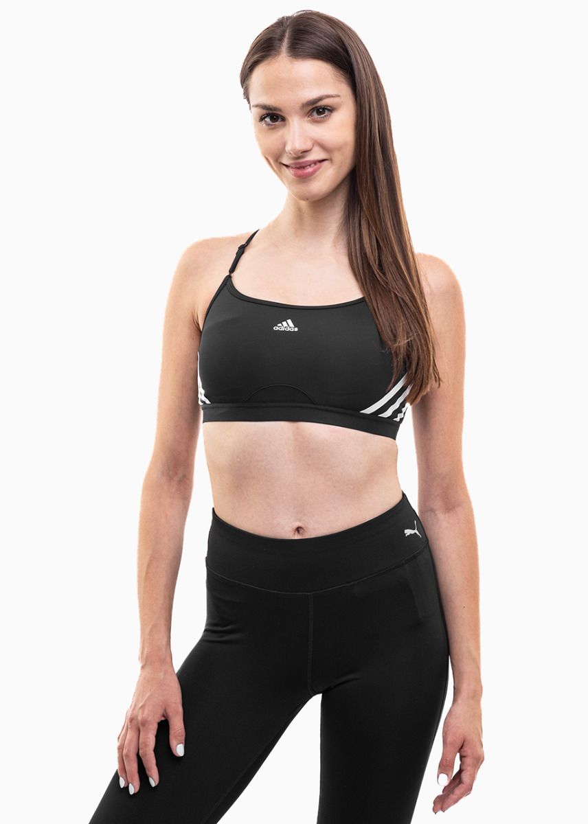 adidas Sportovní podprsenka Aeroreact Training Light-Support 3-Stripes Bra HC7862