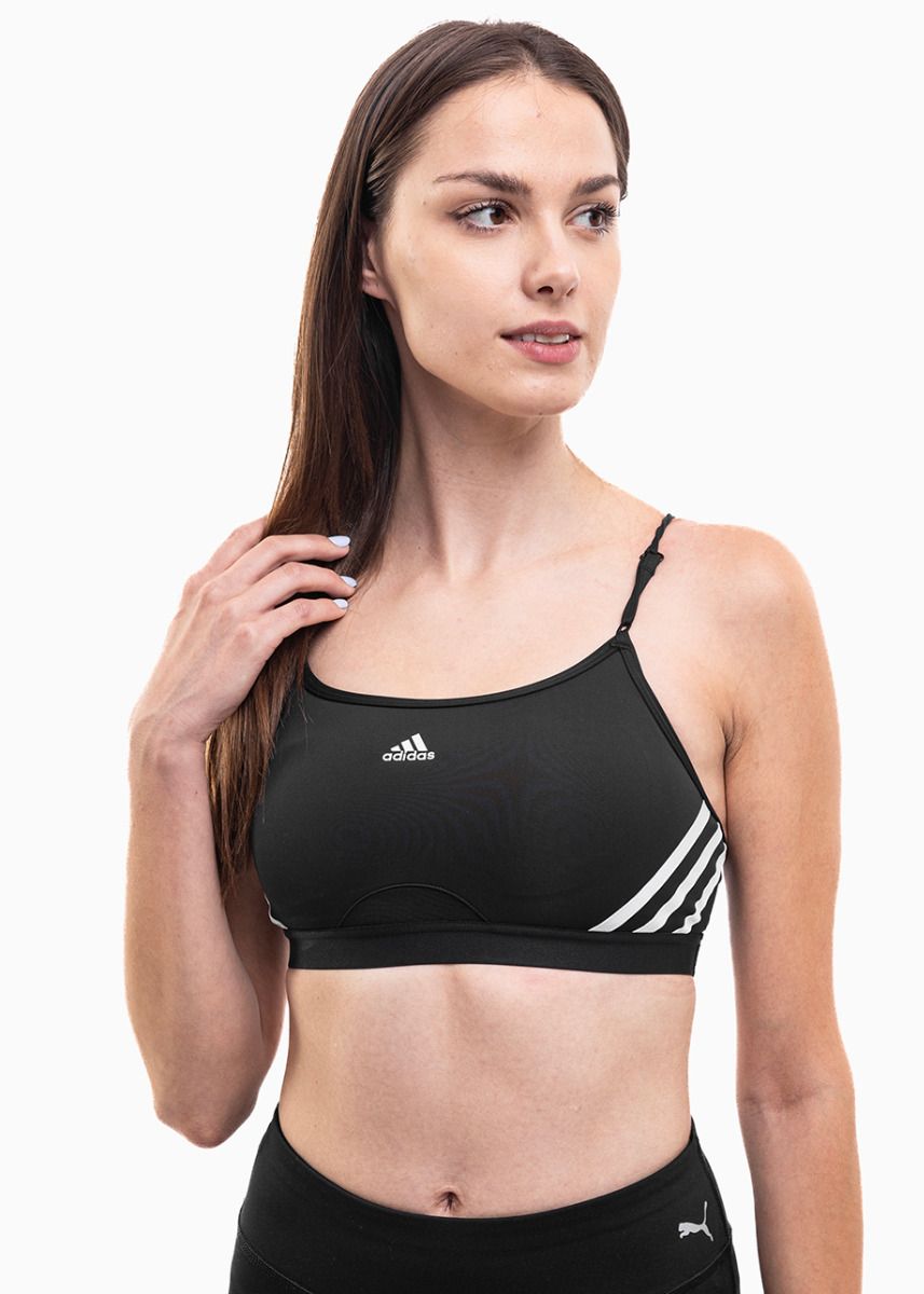 adidas Sportovní podprsenka Aeroreact Training Light-Support 3-Stripes Bra HC7862