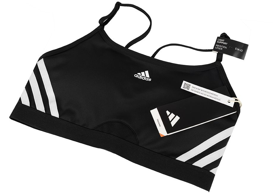 adidas Sportovní podprsenka Aeroreact Training Light-Support 3-Stripes Bra HC7862