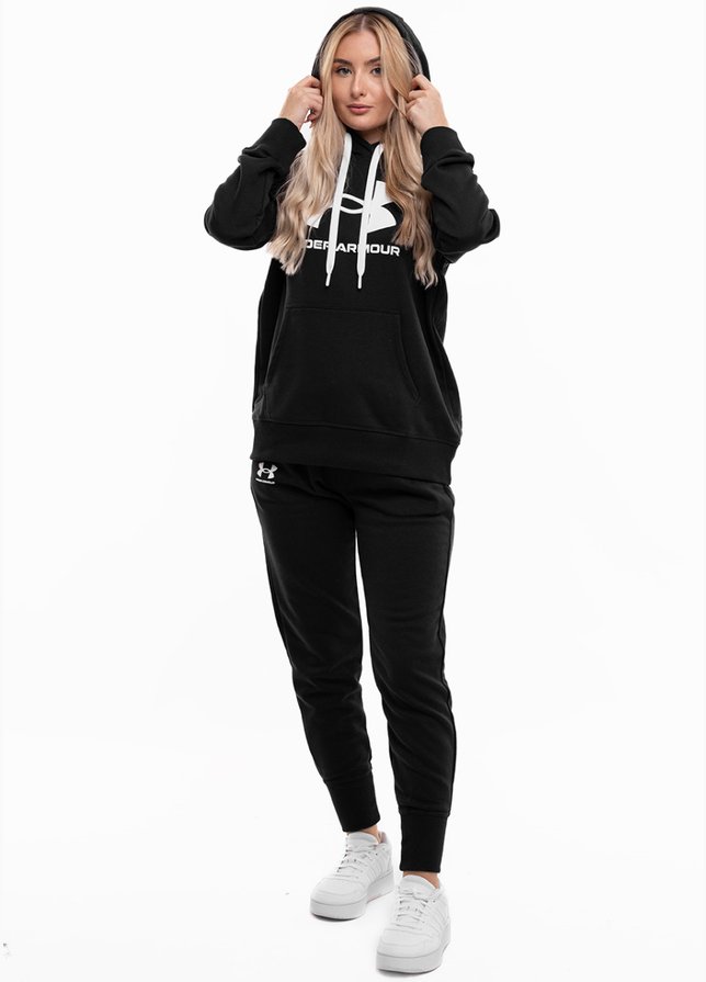 Under Armour Dámská tepláková souprava Rival Fleece Logo Hoodie 1356318 001/1356416 001 Under Armour Dámská tepláková souprava Rival Fleece Logo Hoodie 1356318 001/1356416 001