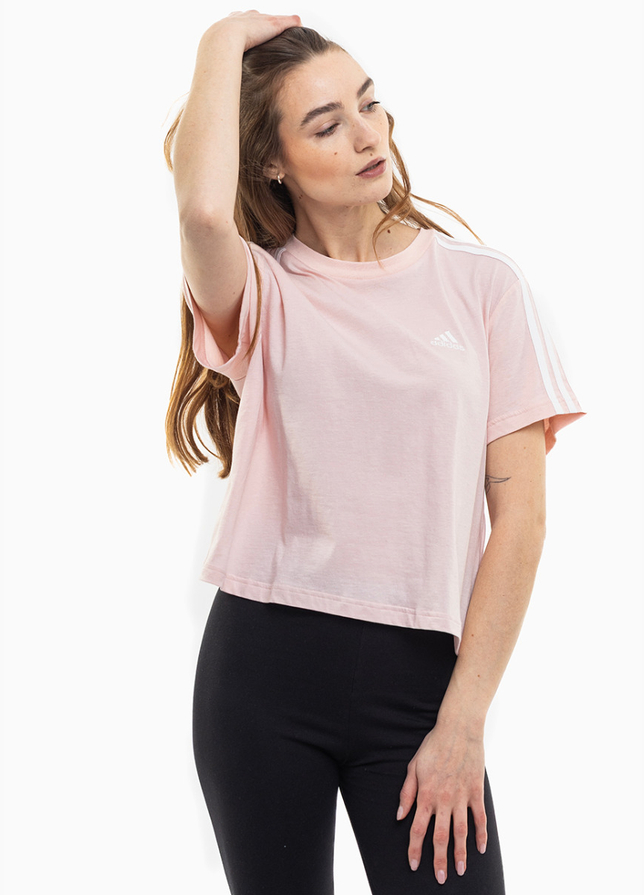 adidas Dámské tričko Essentials 3-Stripes Single Jersey Crop Top IY4227 adidas Dámské tričko Essentials 3-Stripes Single Jersey Crop Top IY4227