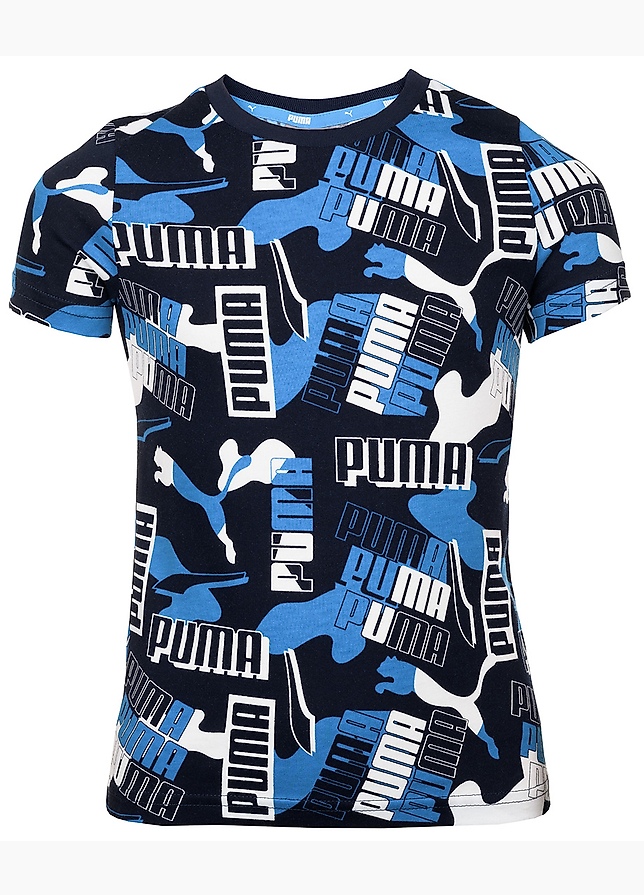PUMA Pro Děti Tričko Alpha AOP Tee B 589263 06 PUMA Pro Děti Tričko Alpha AOP Tee B 589263 06