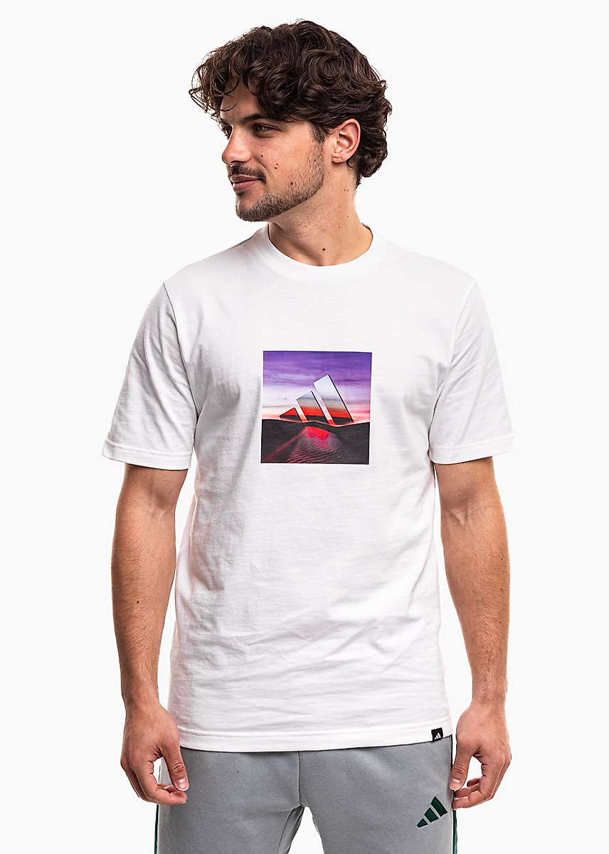Pánské tričko adidas Summer Heat Graphic bílé JZ7545