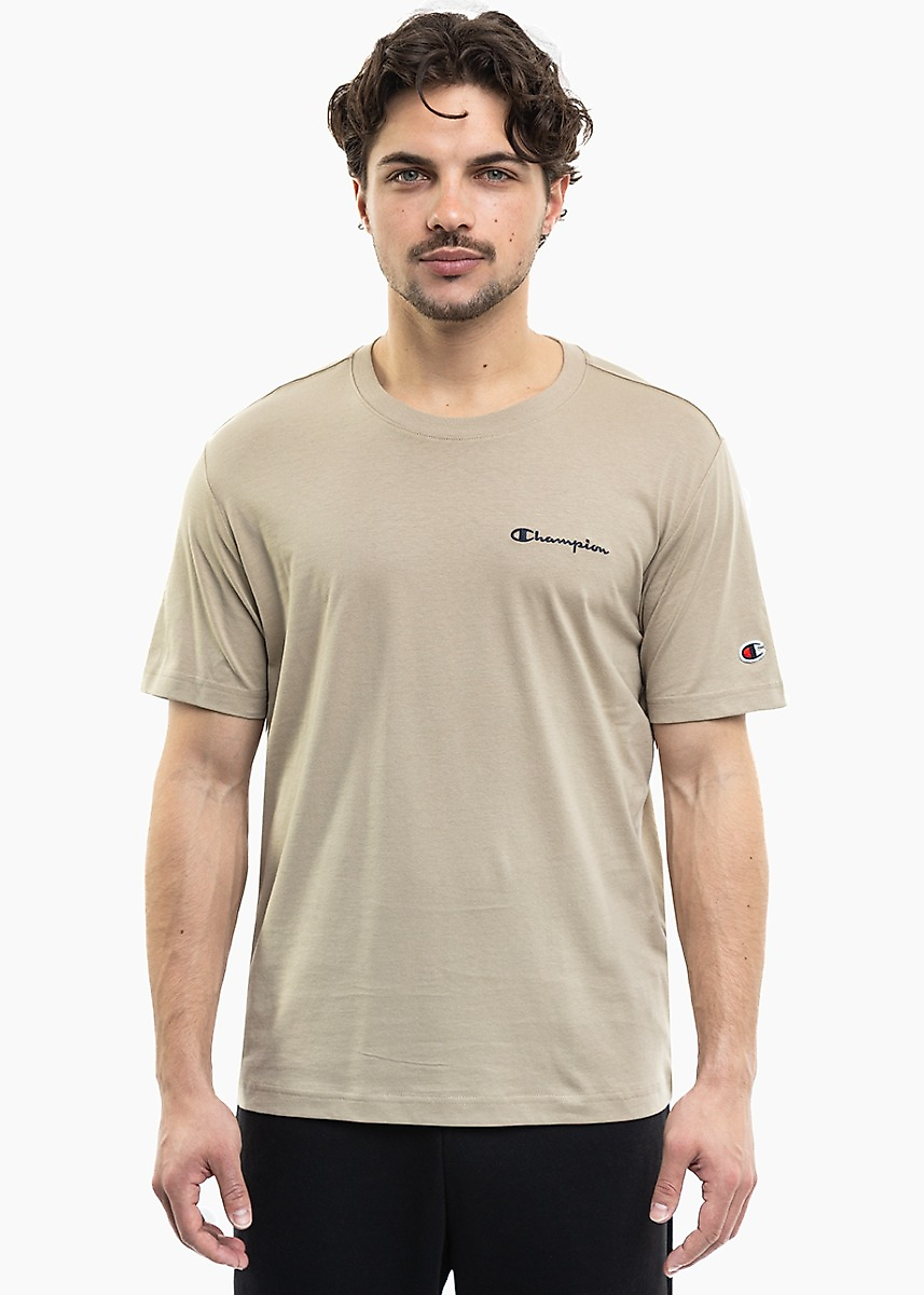 Pánské tričko Champion SS Tee béžové 221798 MS041