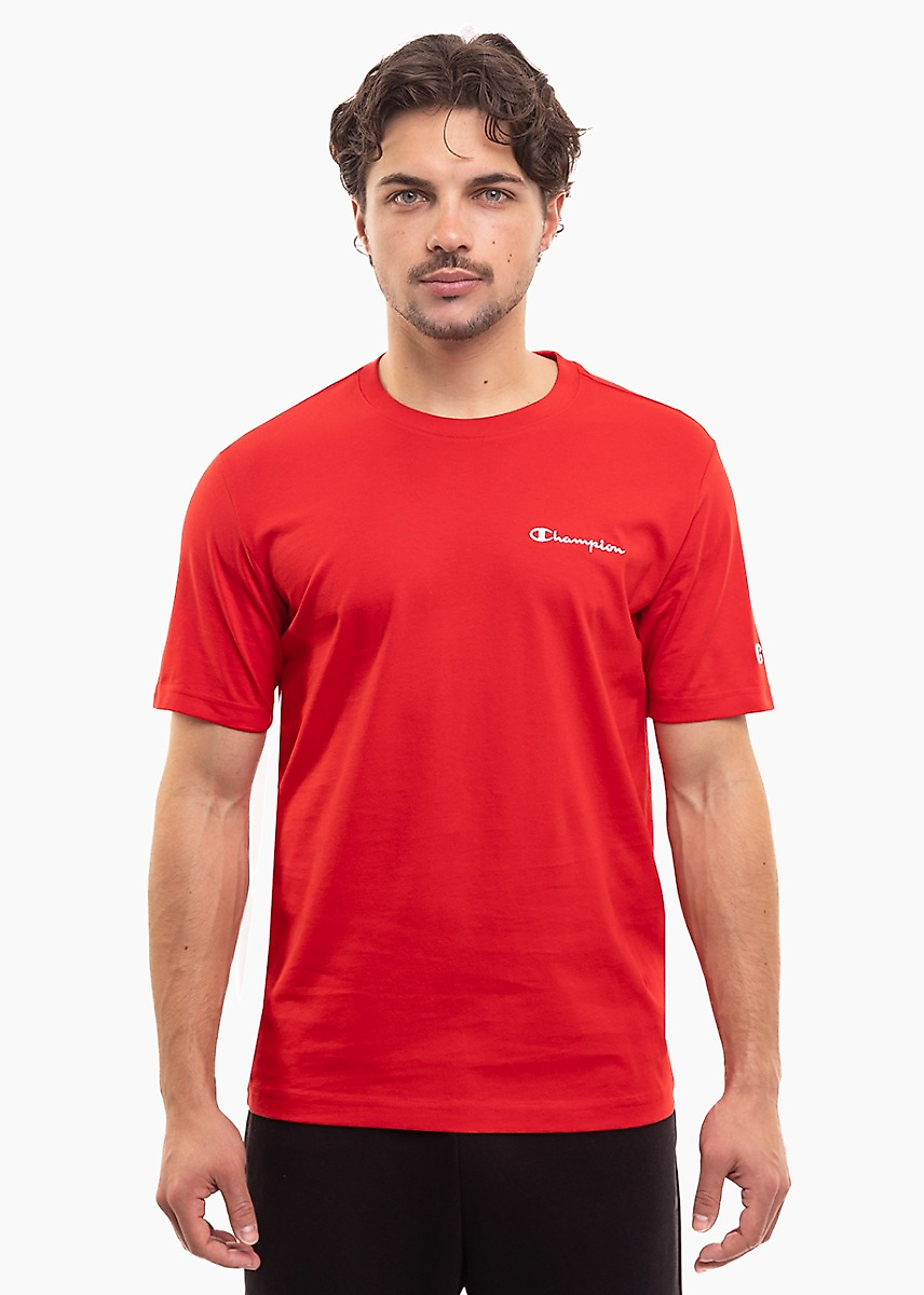 Pánské tričko Champion SS Tee červené 221798 RS067