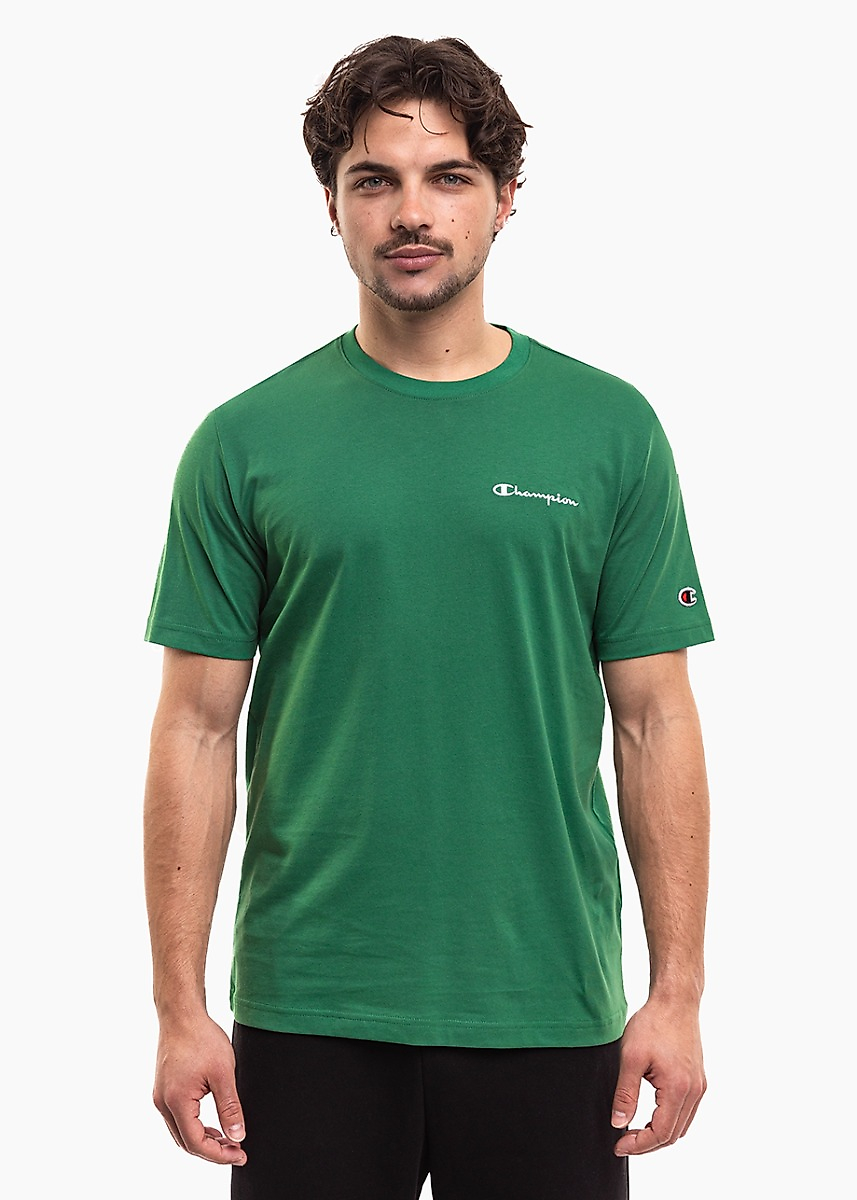 Pánské tričko Champion SS Tee zelené 221798 GS108