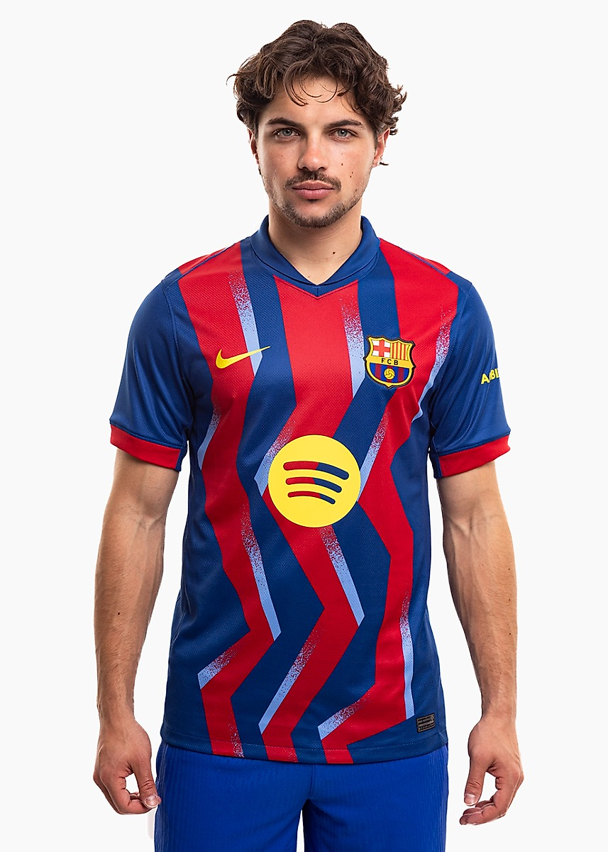 Pánské tričko Nike FC Barcelona Stadium 2025/26 tmavě modro-bordové FZ1304 432