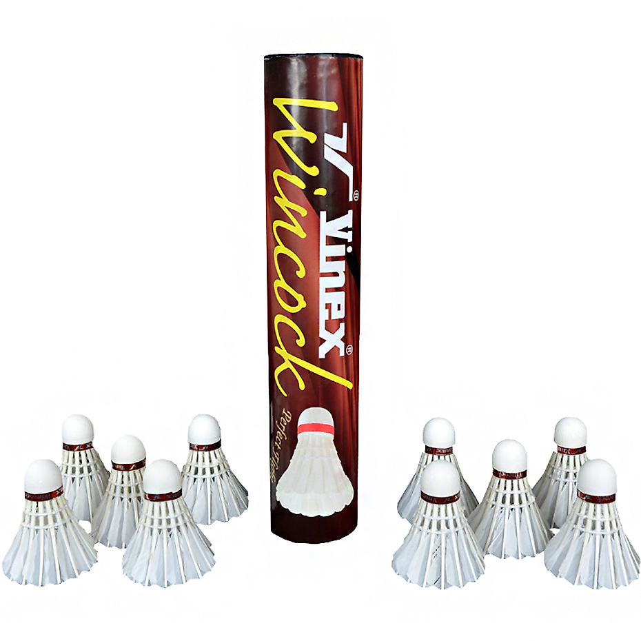 NO10 Péřové míčky pro badminton Vinex Wincock 10pcs VSCO-W10