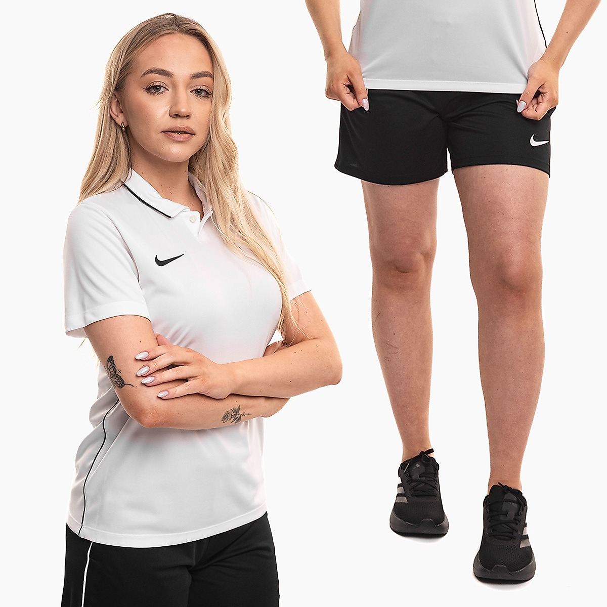 Nike dámská sportovní souprava dres šortky Dri Fit Park 26 Polo HM7150 100/HM7162 010