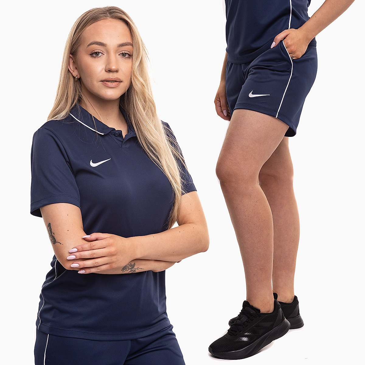 Nike dámská sportovní souprava dres šortky Dri Fit Park 26 Polo HM7150 410/HM7162 410
