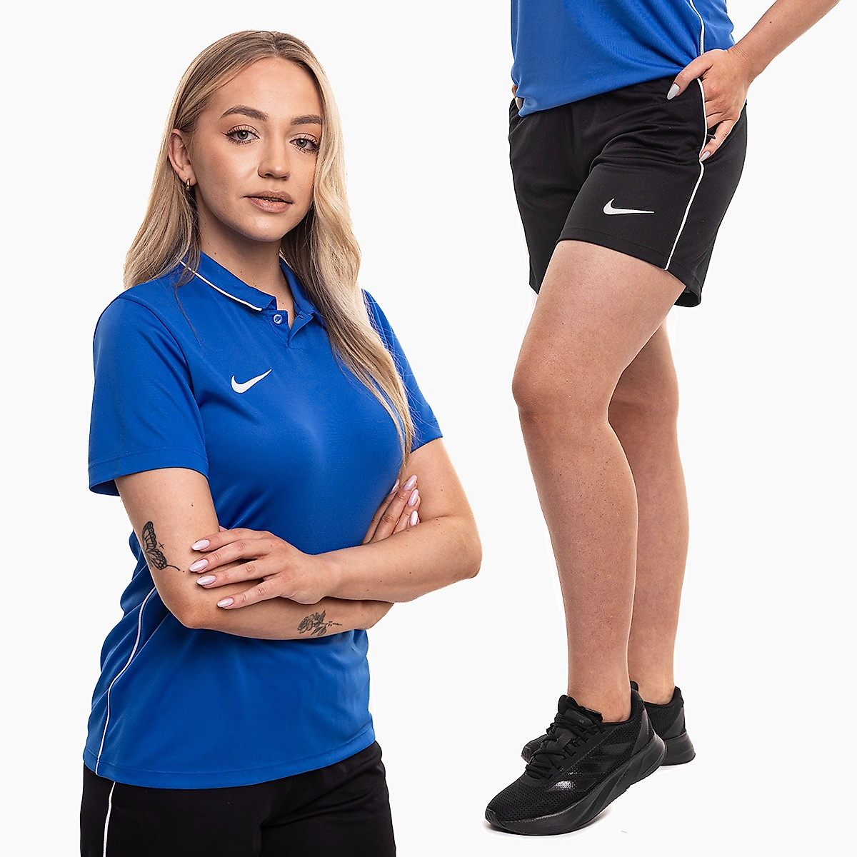 Nike dámská sportovní souprava dres šortky Dri Fit Park 26 Polo HM7150 463/HM7162 010