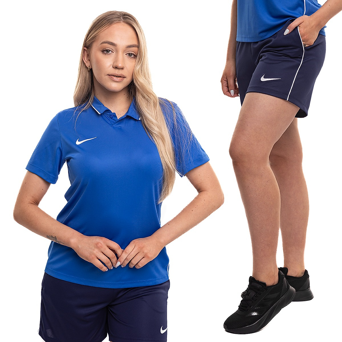 Nike dámská sportovní souprava dres šortky Dri Fit Park 26 Polo HM7150 463/HM7162 410
