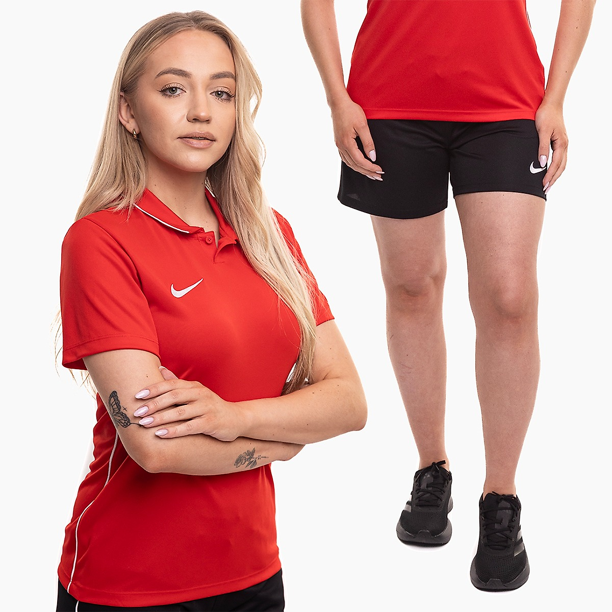 Nike dámská sportovní souprava dres šortky Dri Fit Park 26 Polo HM7150 657/HM7162 010