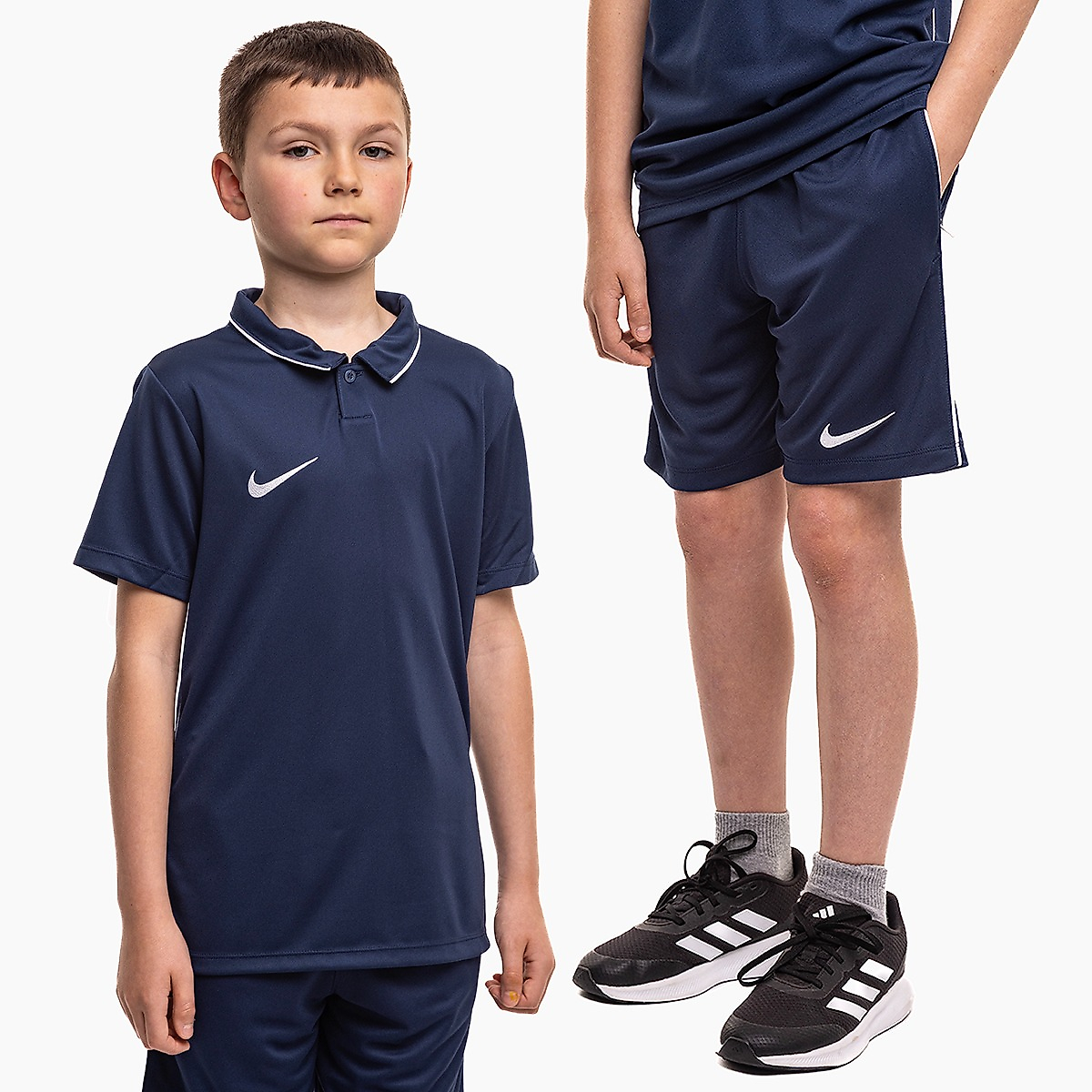 Nike Dětský sportovní set Dri Fit Park 26 Polo HM7145 410/HM7164 410
