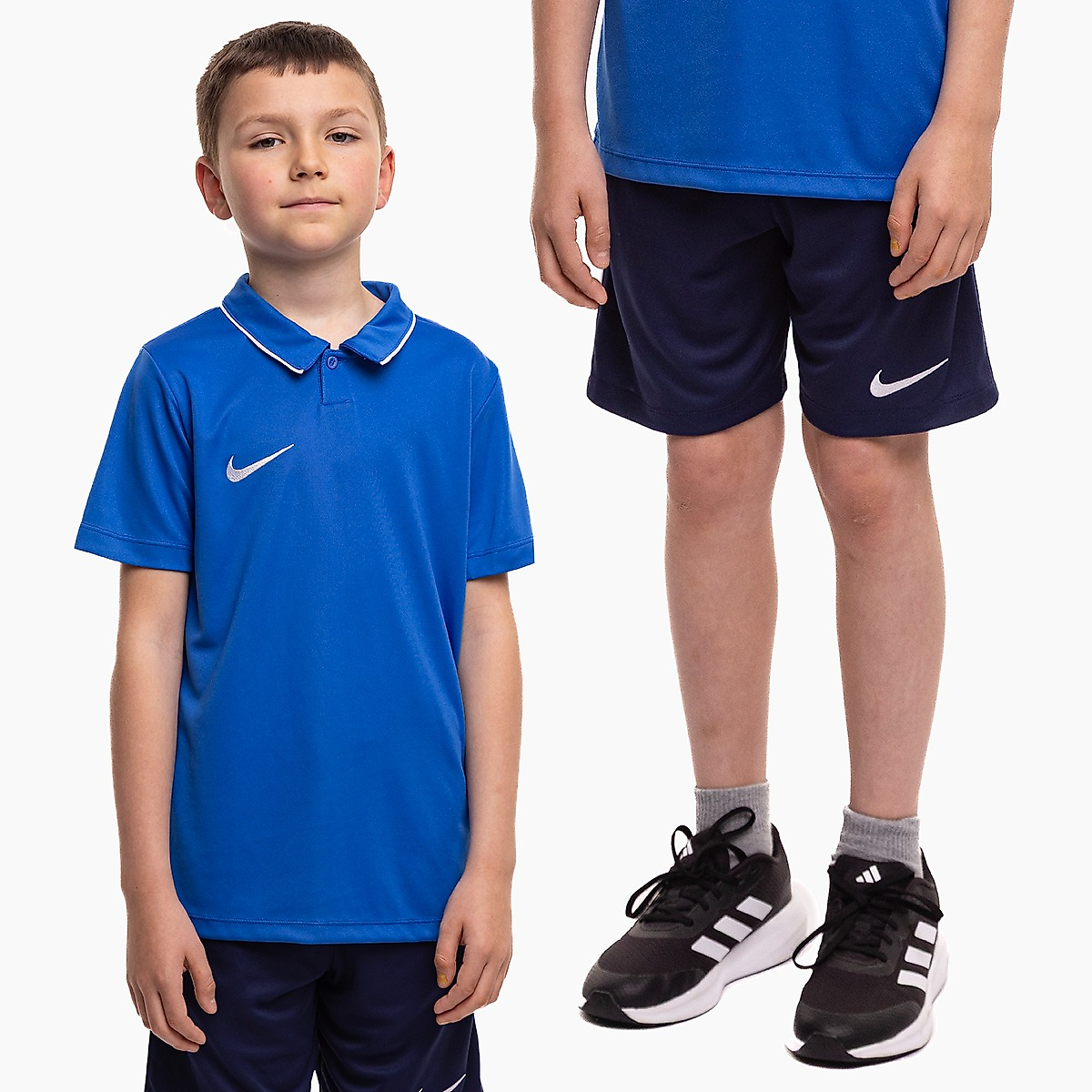 Nike Dětský sportovní set Dri Fit Park 26 Polo HM7145 463/HM7164 410